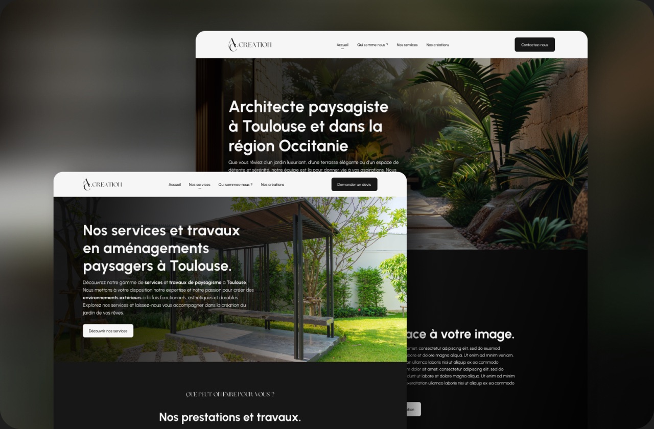 Site d'AC Création